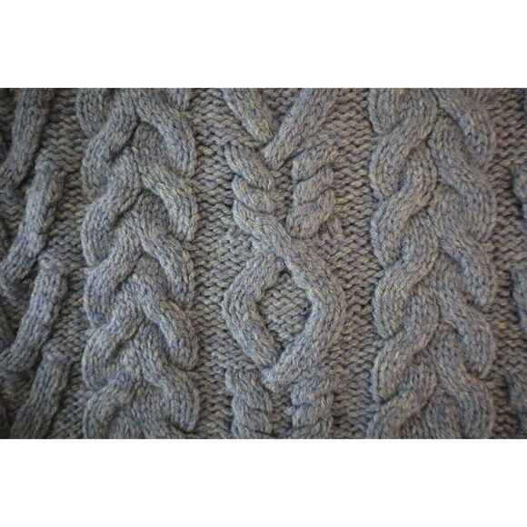 Lauren Ralph Lauren Women Sz 3X Green Aran-Knit Wool-Cashmere Sweater - Picture 6 of 9